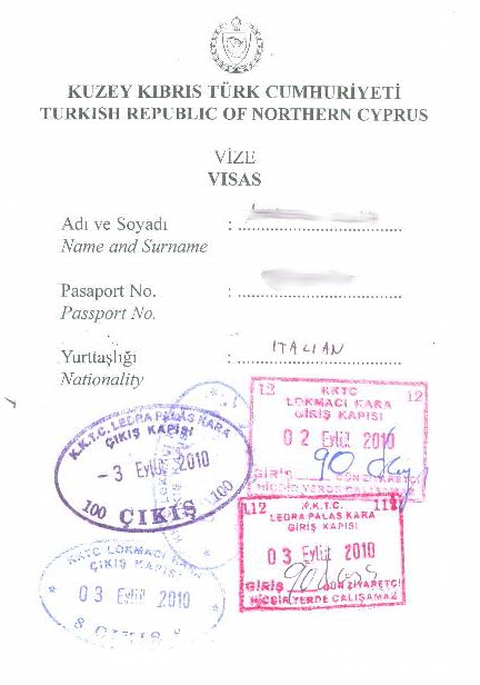 visa per cipro